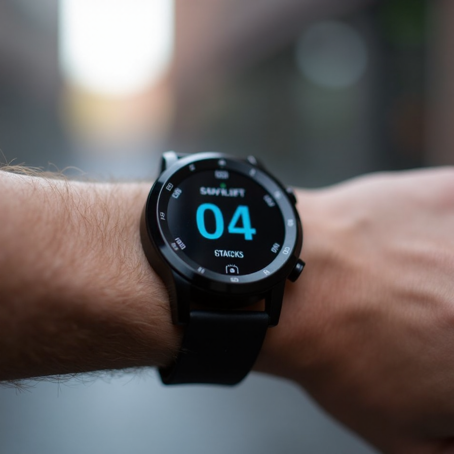 smartwatch in the hand