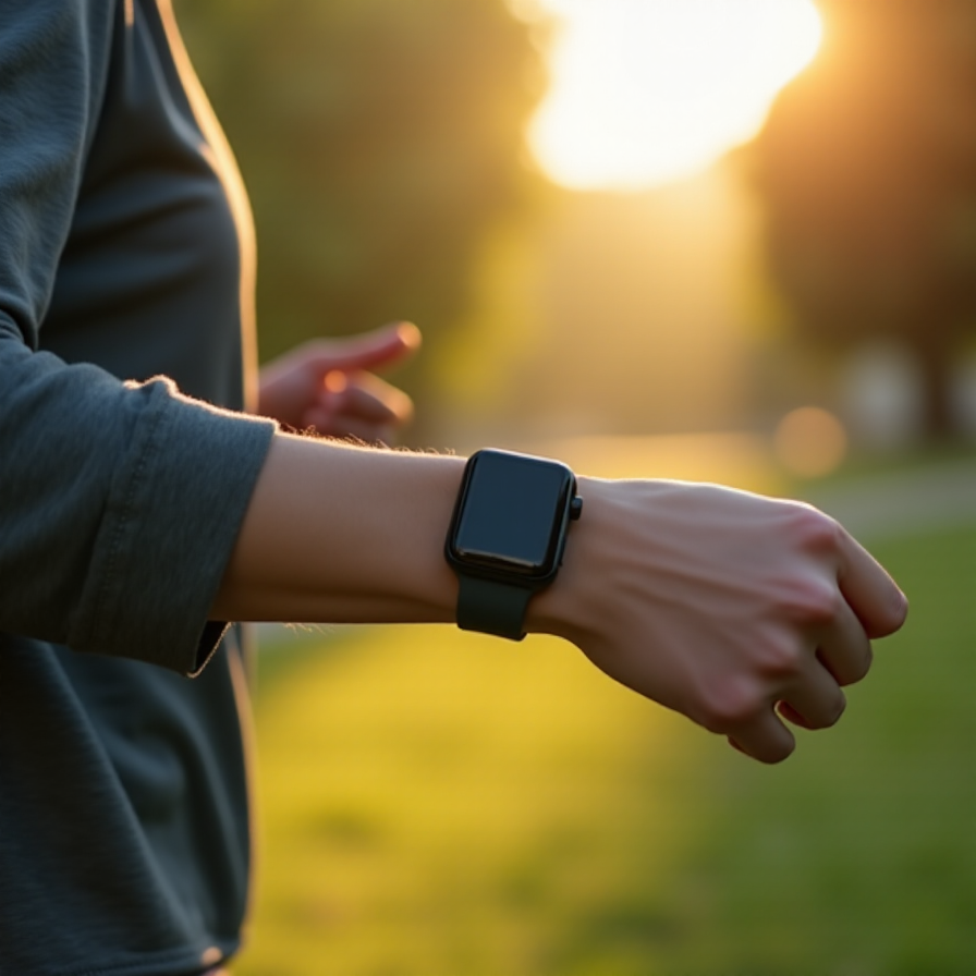 smartwatche in the hand
